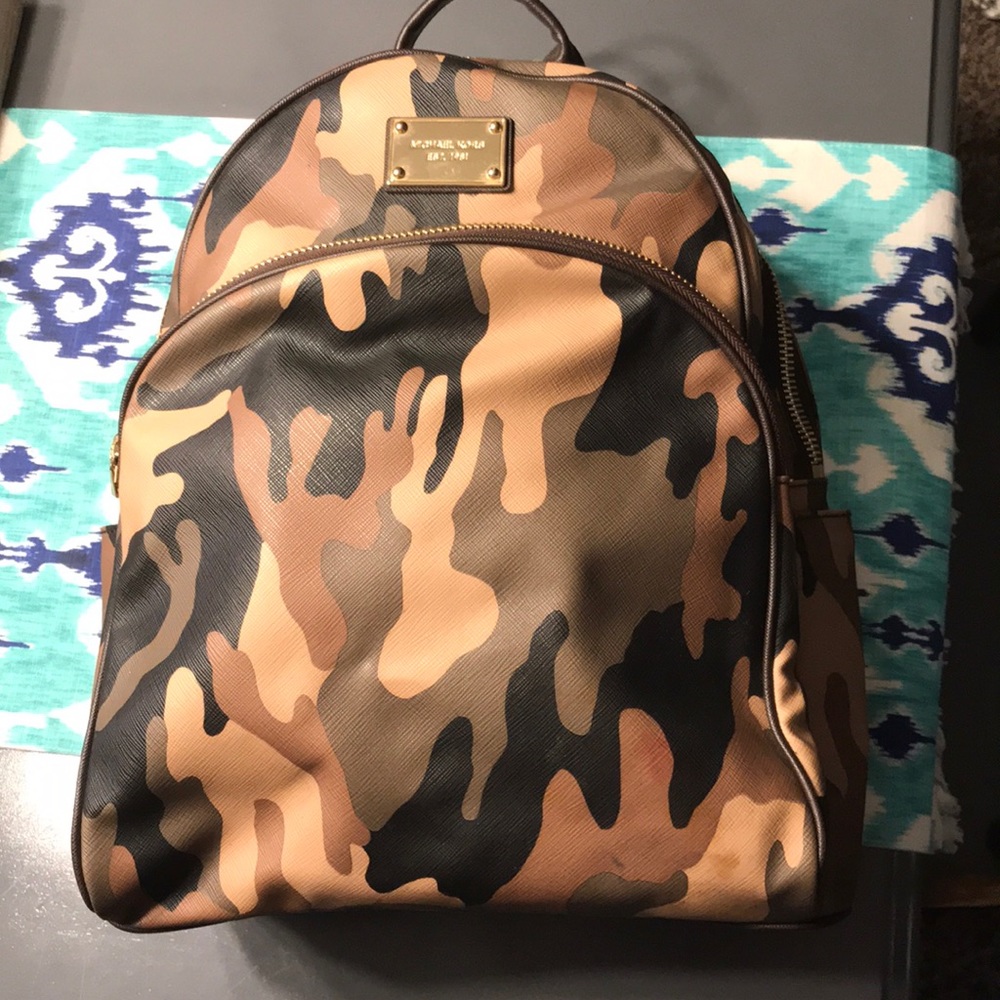 Micheal Kors camo backpack